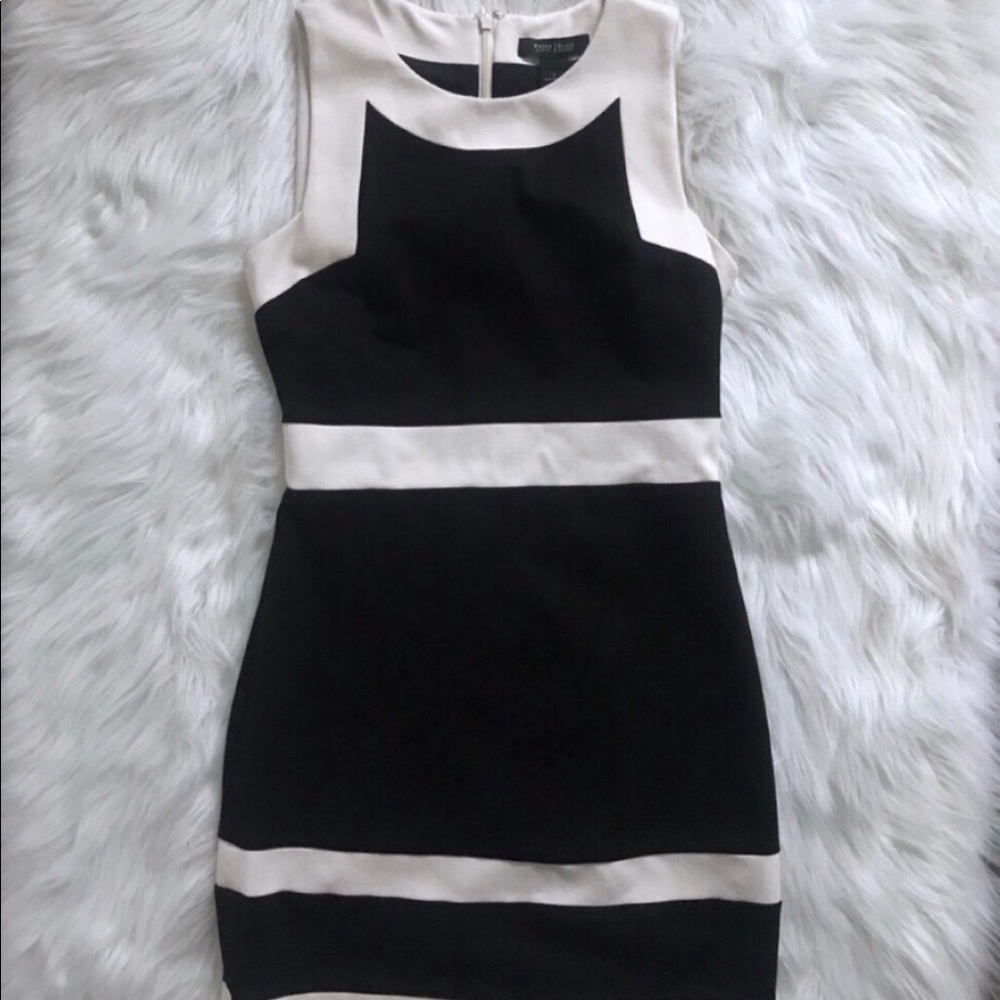 White House Black Market Monochrome Sheath Dress 2